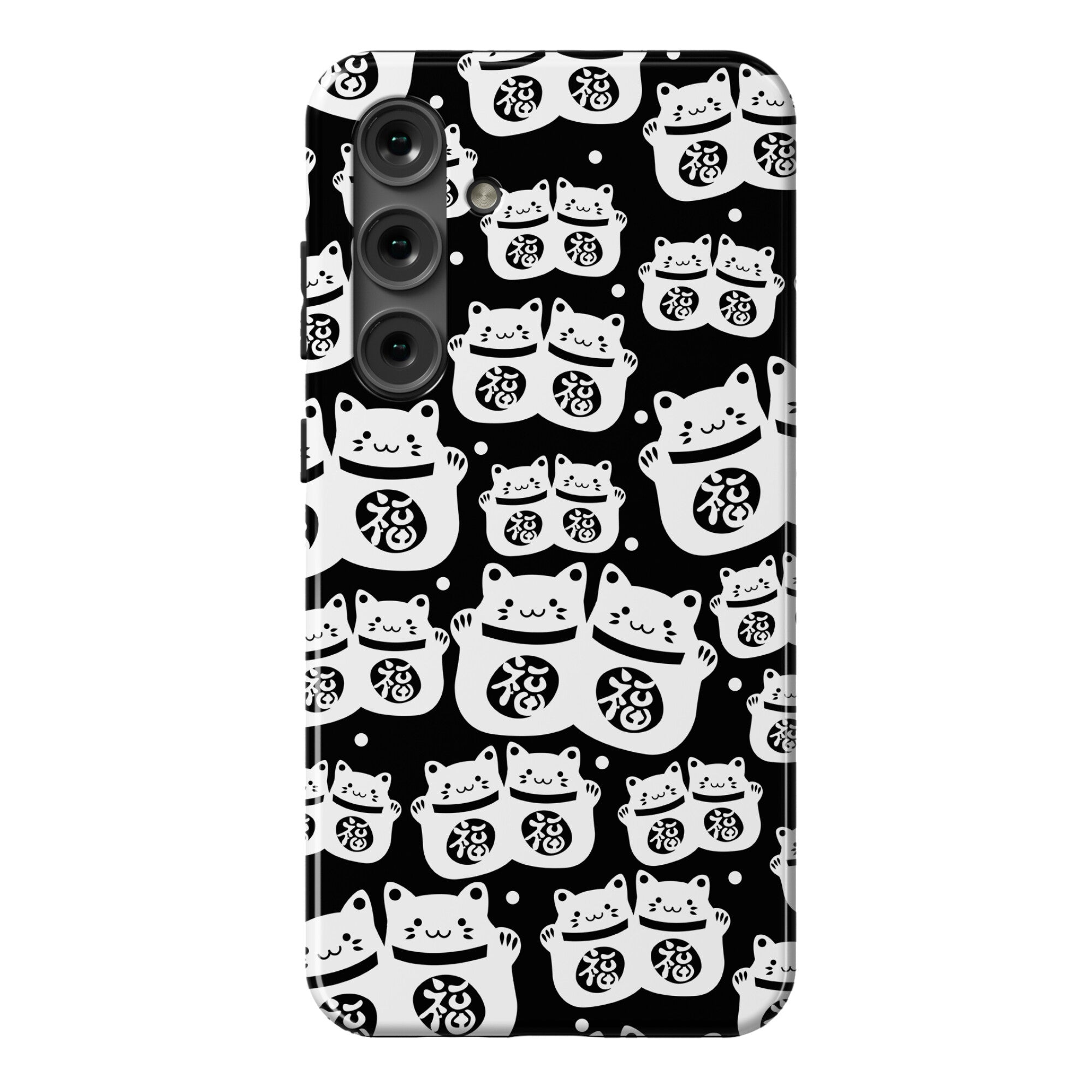 Lucky Cat Pattern Phone Case