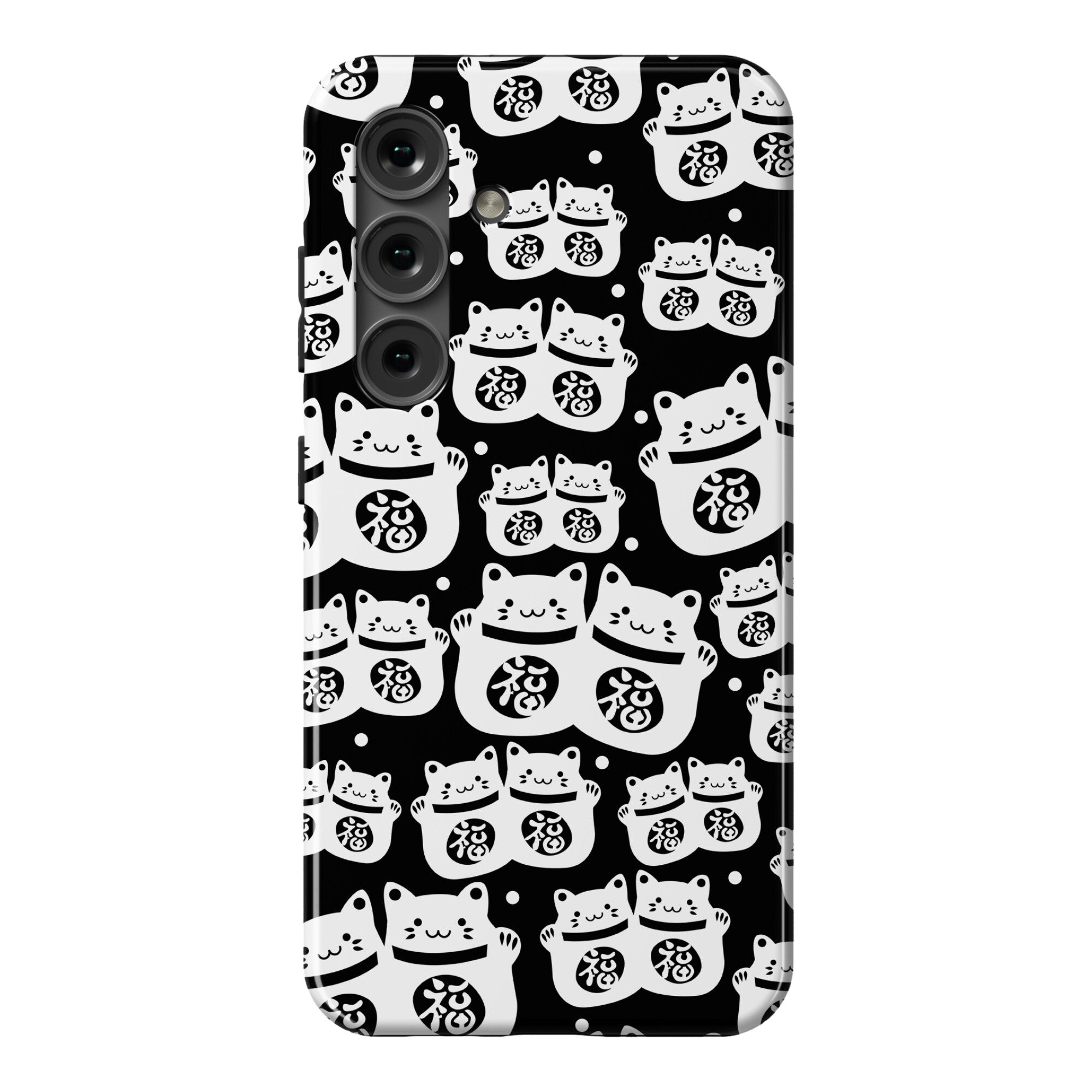 Lucky Cat Pattern Phone Case