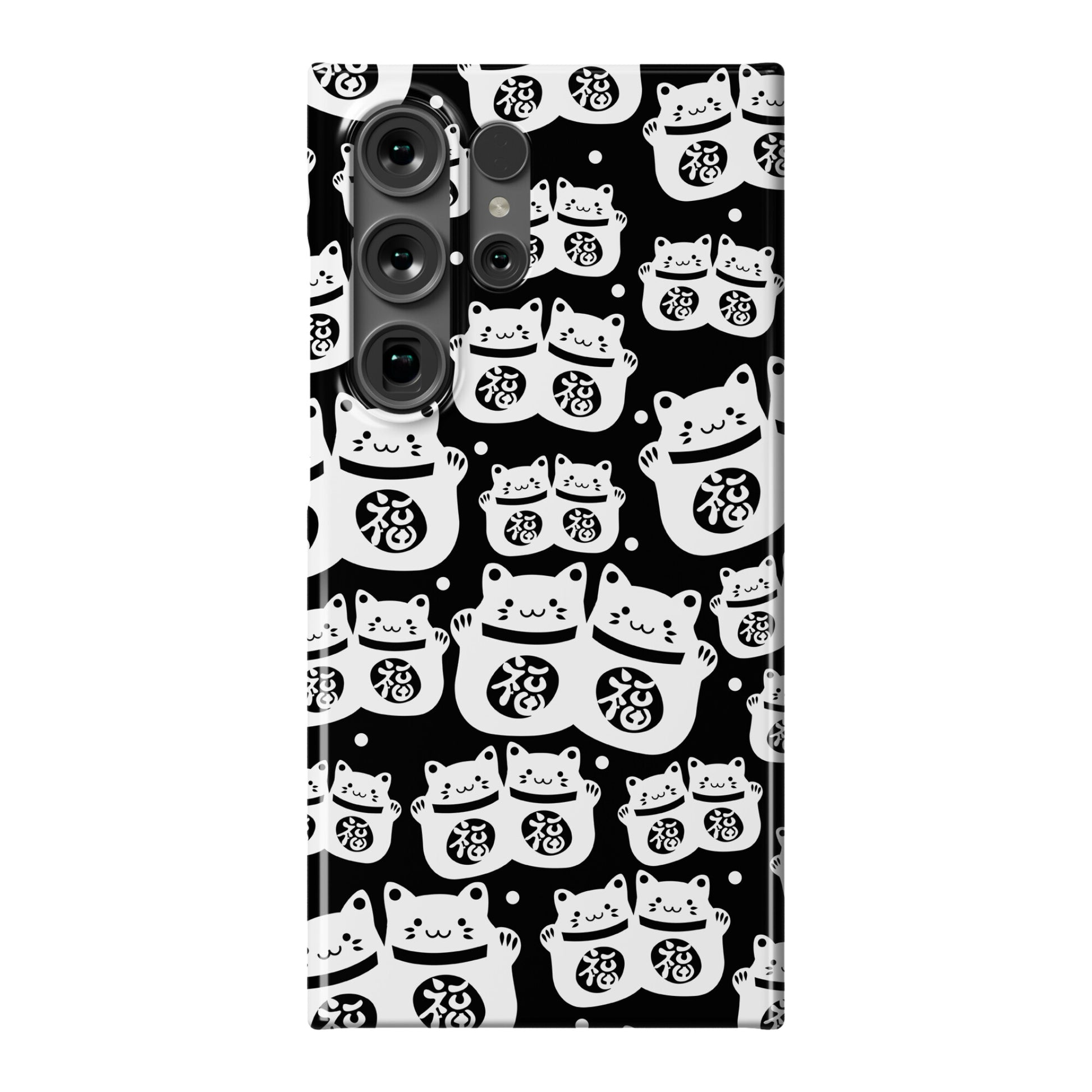 Lucky Cat Pattern Phone Case