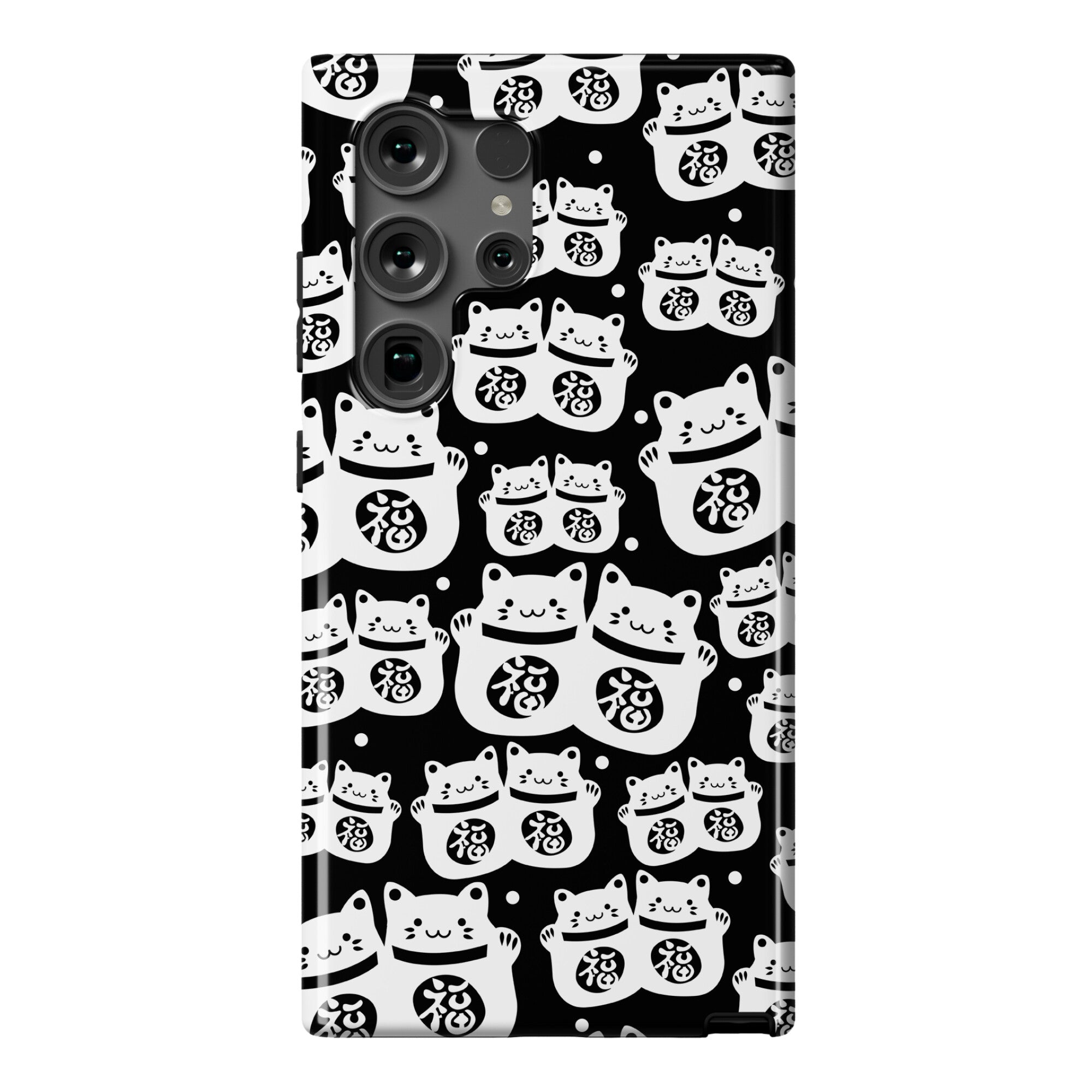 Lucky Cat Pattern Phone Case