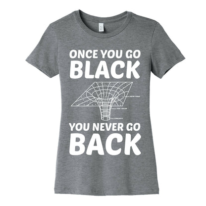 Once You Go Black You Never Go Back Women's Cotton Tee