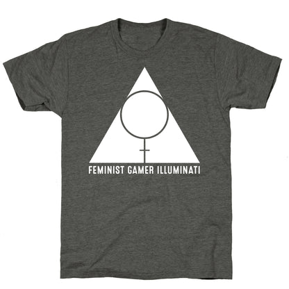 Feminist Gamer Illuminati Unisex Triblend Tee