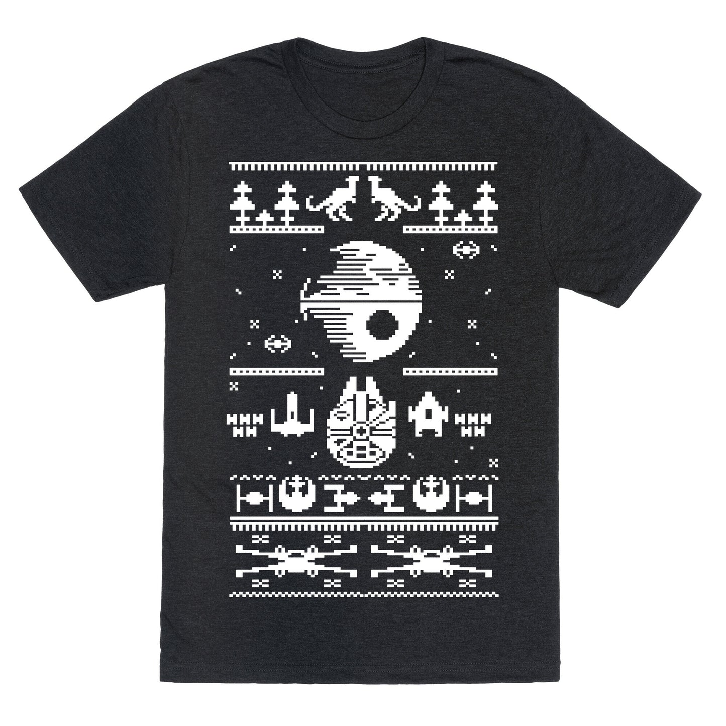 Scifi Spaceship Christmas Unisex Triblend Tee