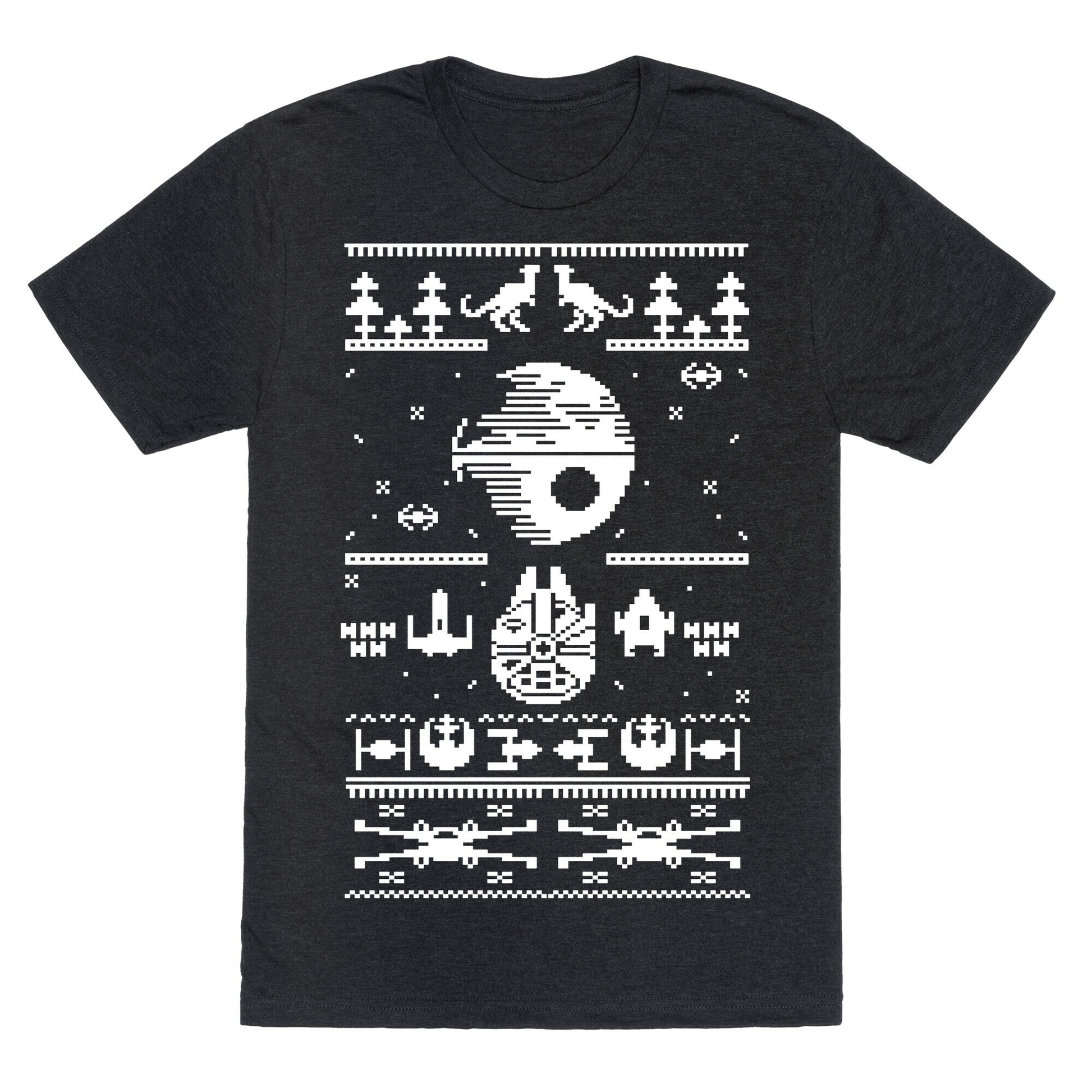 Scifi Spaceship Christmas Unisex Triblend Tee