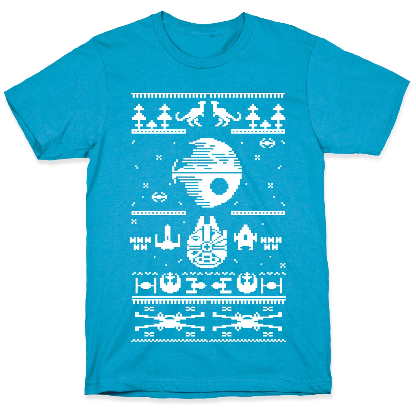 Scifi Spaceship Christmas Unisex Triblend Tee