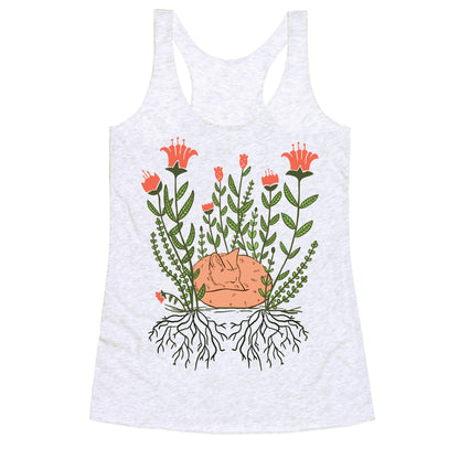 Sleeping Fox Racerback Tank