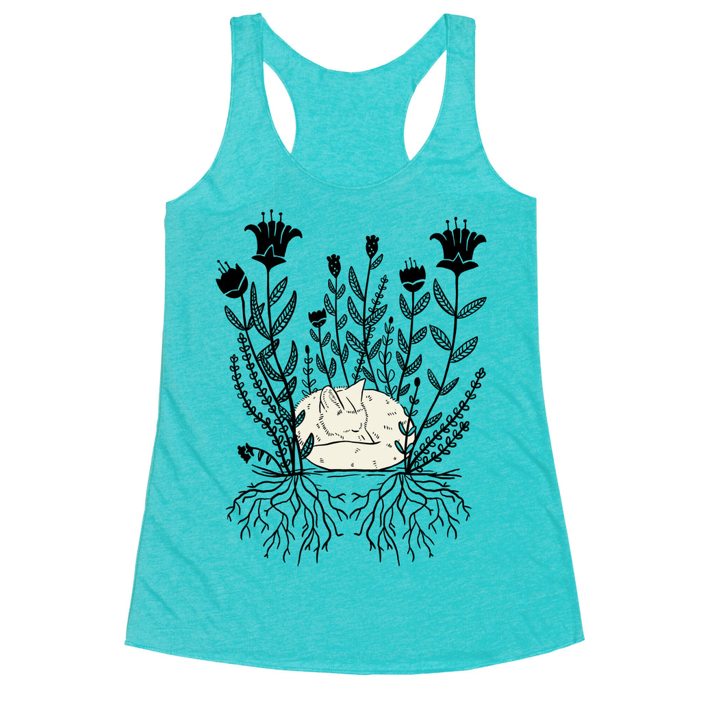 Sleeping Fox Racerback Tank