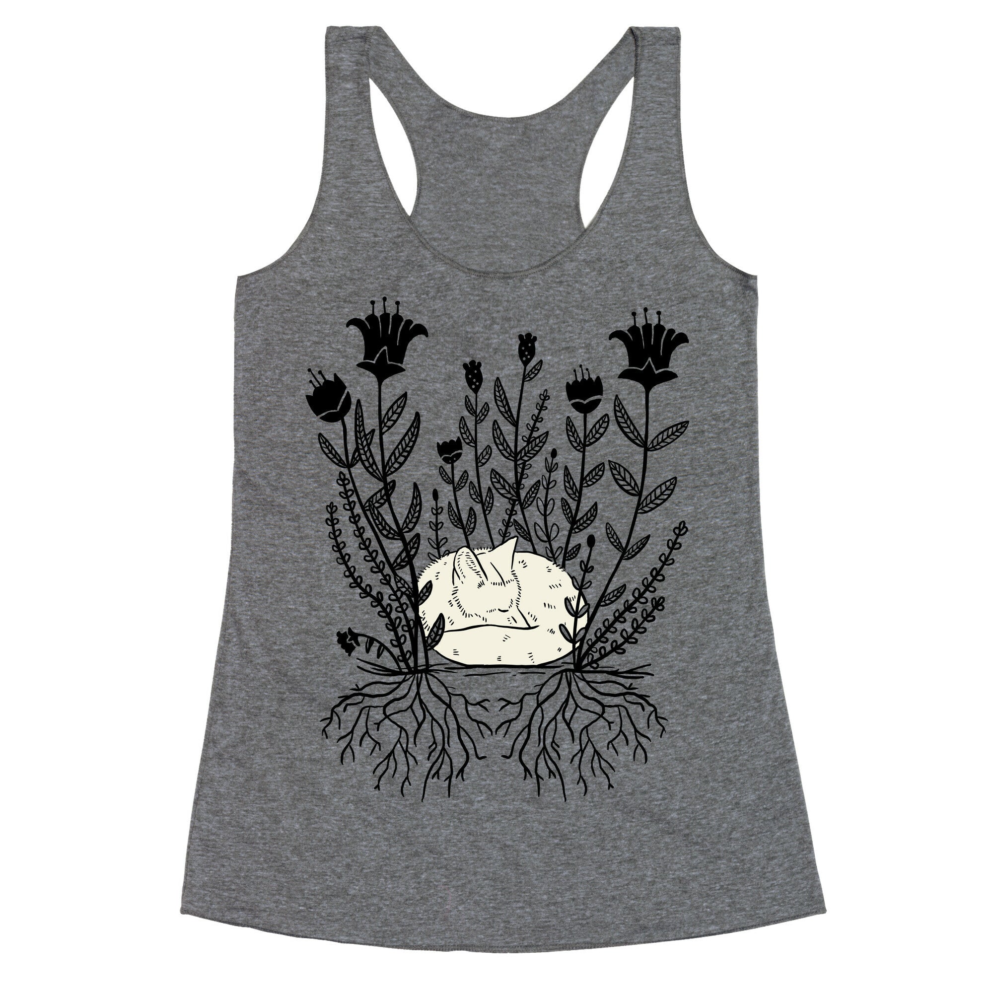 Sleeping Fox Racerback Tank