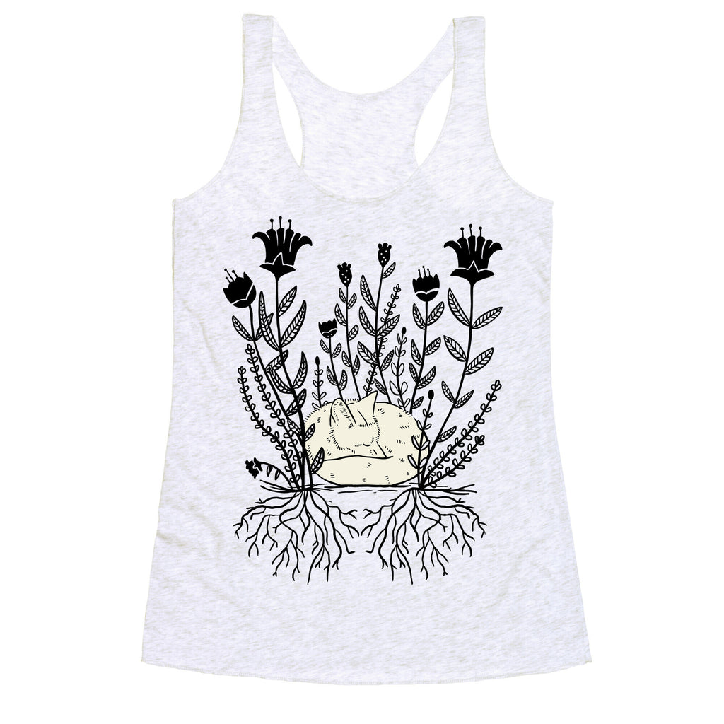 Sleeping Fox Racerback Tank