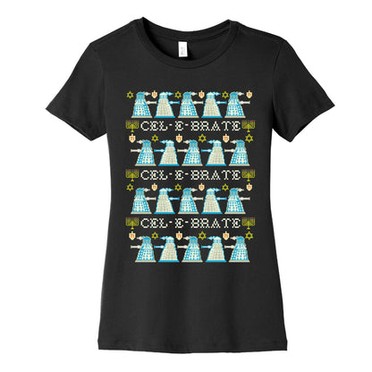 Dalek Hanukkah Sweater Women's Cotton Tee