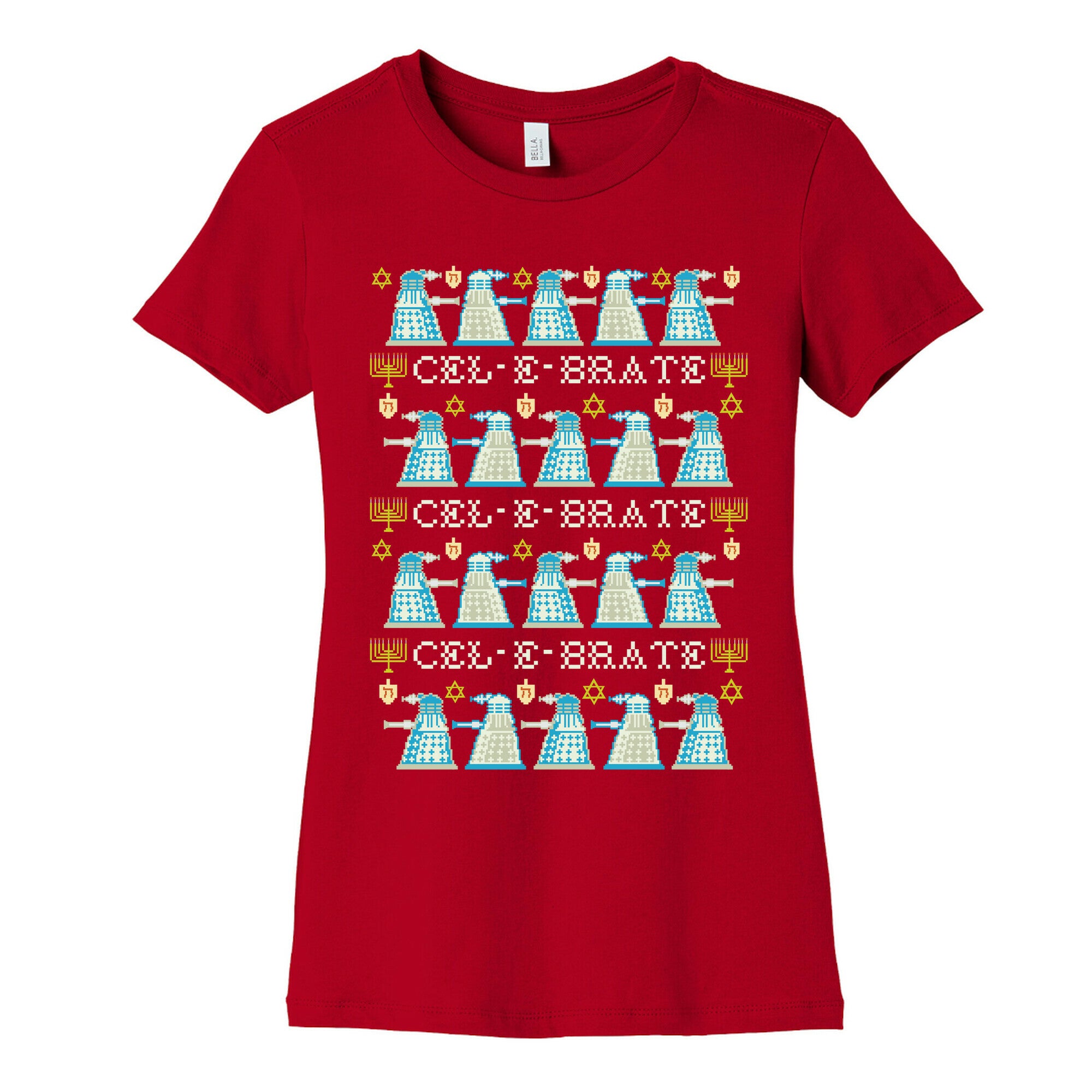Dalek Hanukkah Sweater Women's Cotton Tee