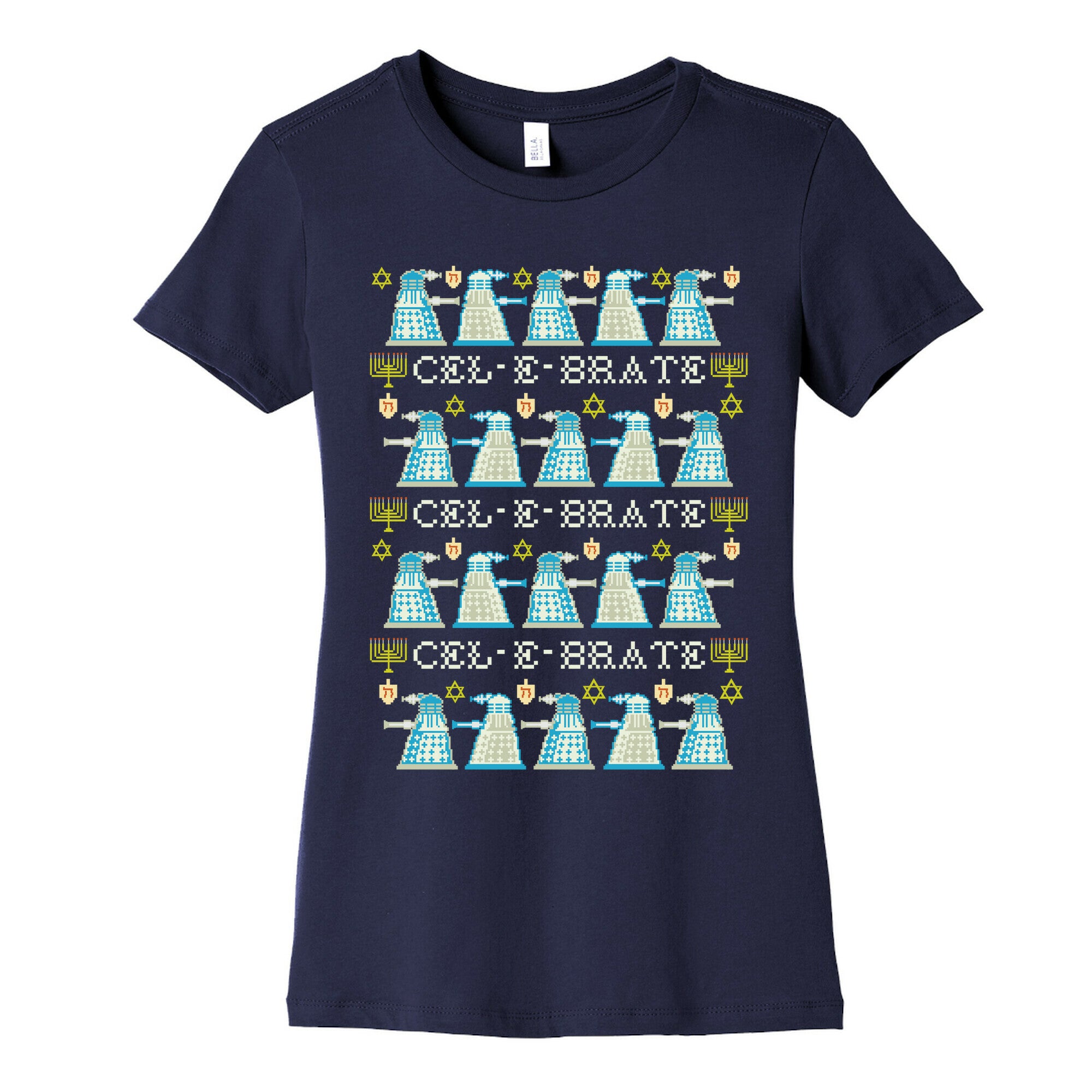 Dalek Hanukkah Sweater Women's Cotton Tee