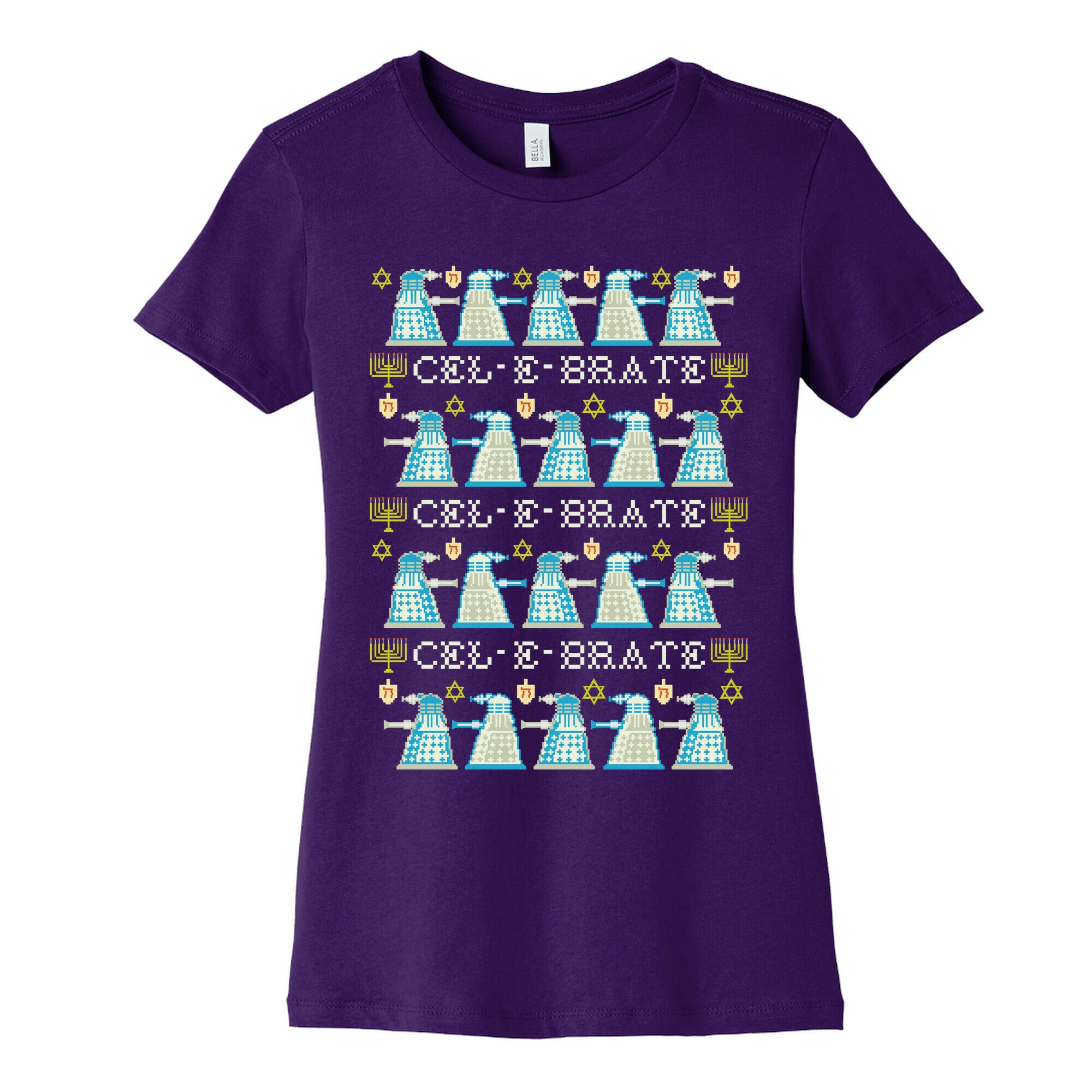 Dalek Hanukkah Sweater Women's Cotton Tee