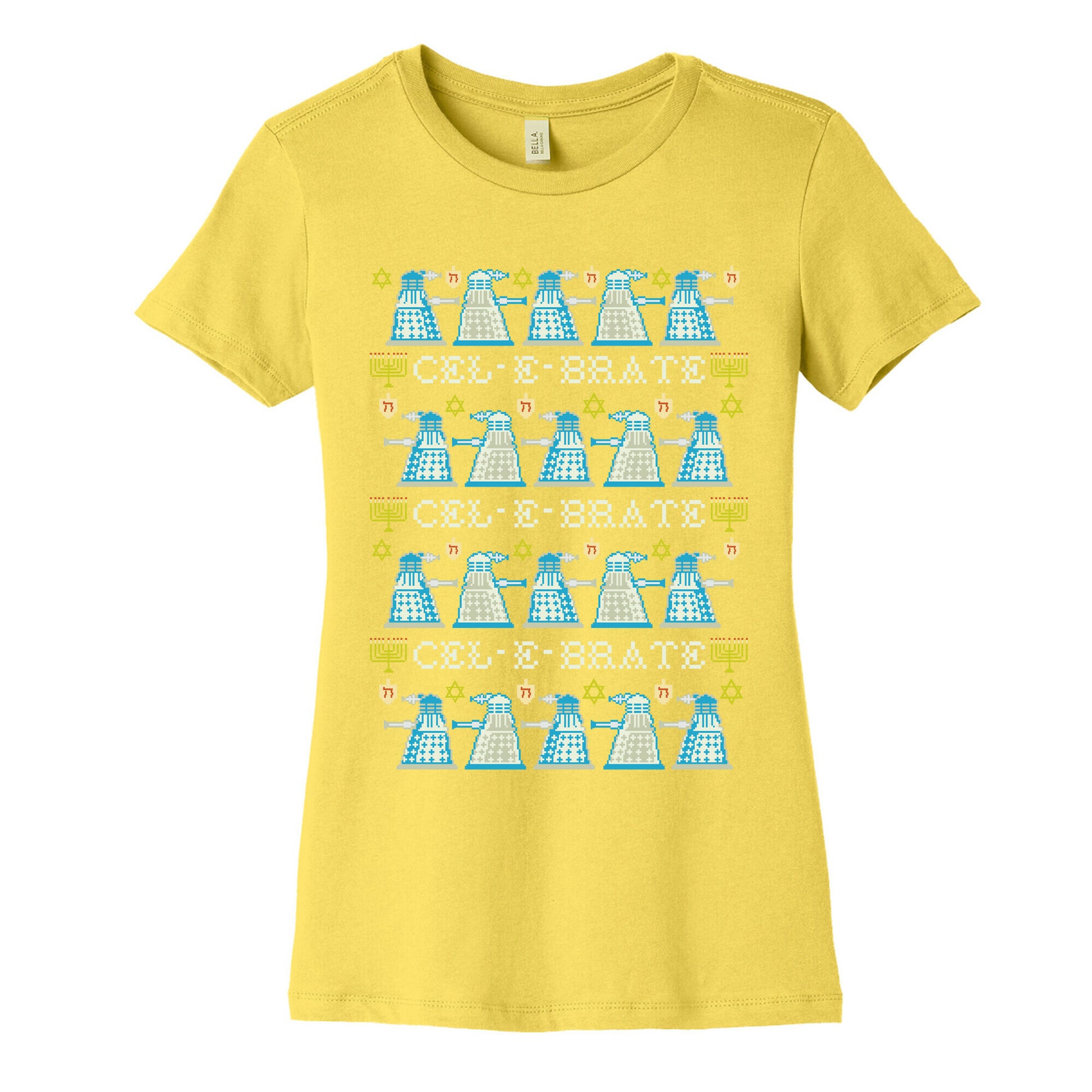 Dalek Hanukkah Sweater Women's Cotton Tee
