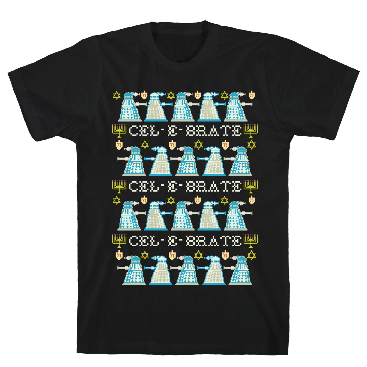 Dalek Hanukkah Sweater T-Shirt