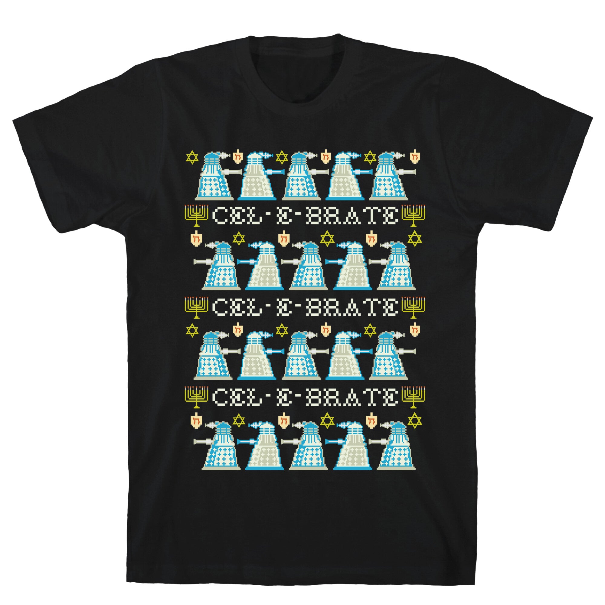 Dalek Hanukkah Sweater T-Shirt