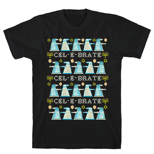 Dalek Hanukkah Sweater T-Shirt