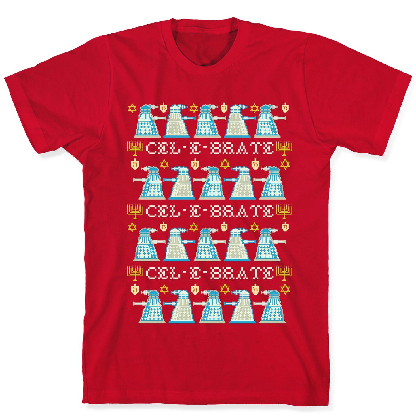 Dalek Hanukkah Sweater T-Shirt