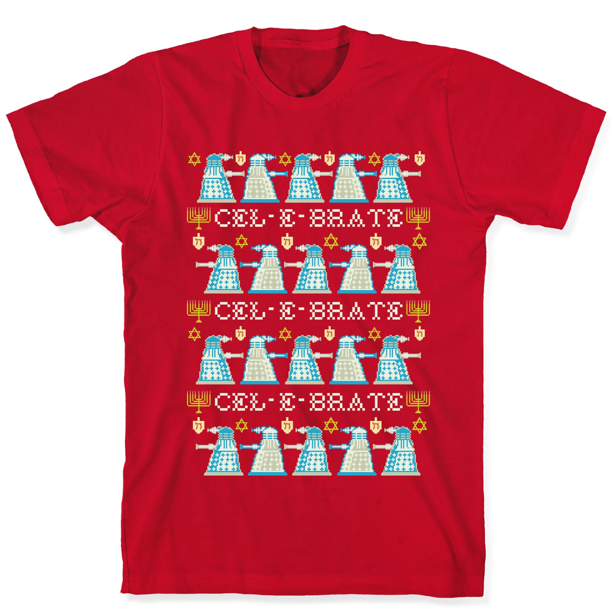 Dalek Hanukkah Sweater T-Shirt