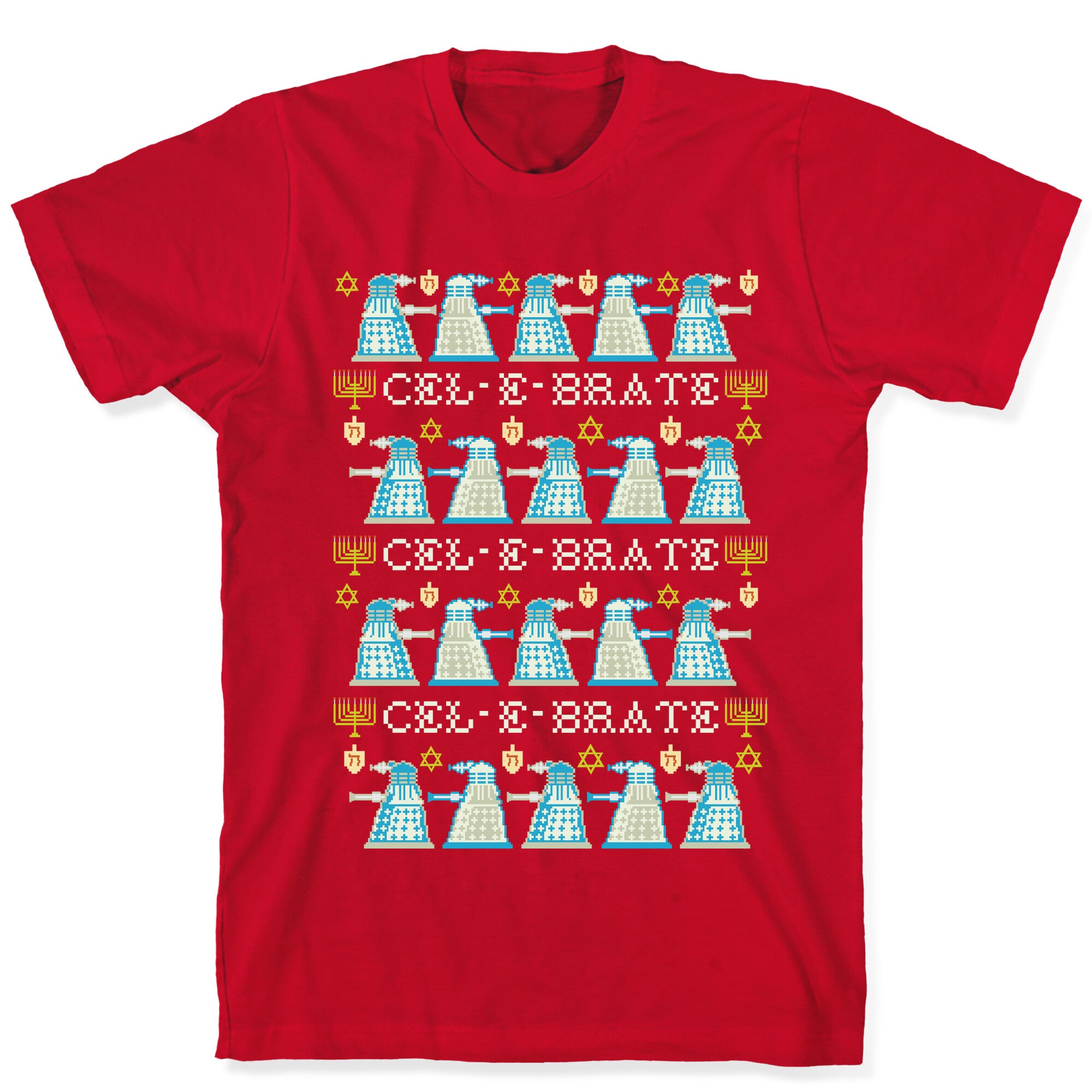 Dalek Hanukkah Sweater T-Shirt