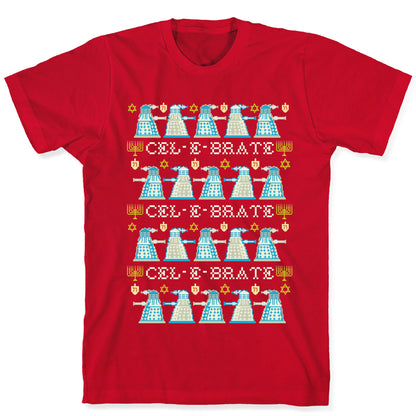 Dalek Hanukkah Sweater T-Shirt