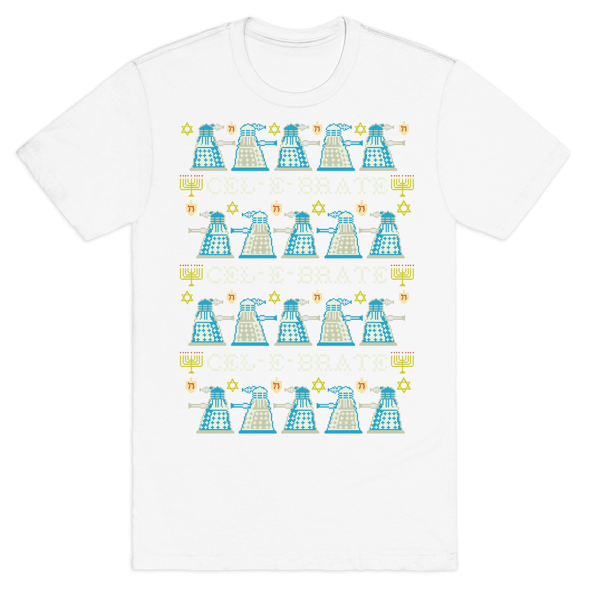 Dalek Hanukkah Sweater T-Shirt
