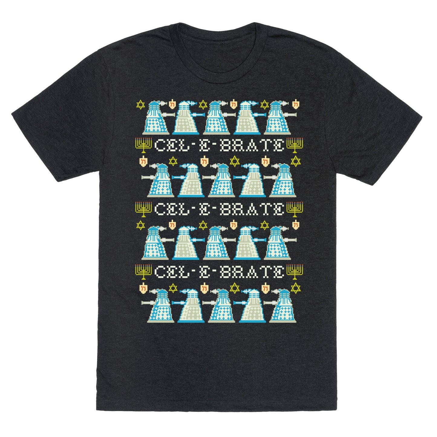 Dalek Hanukkah Sweater Unisex Triblend Tee