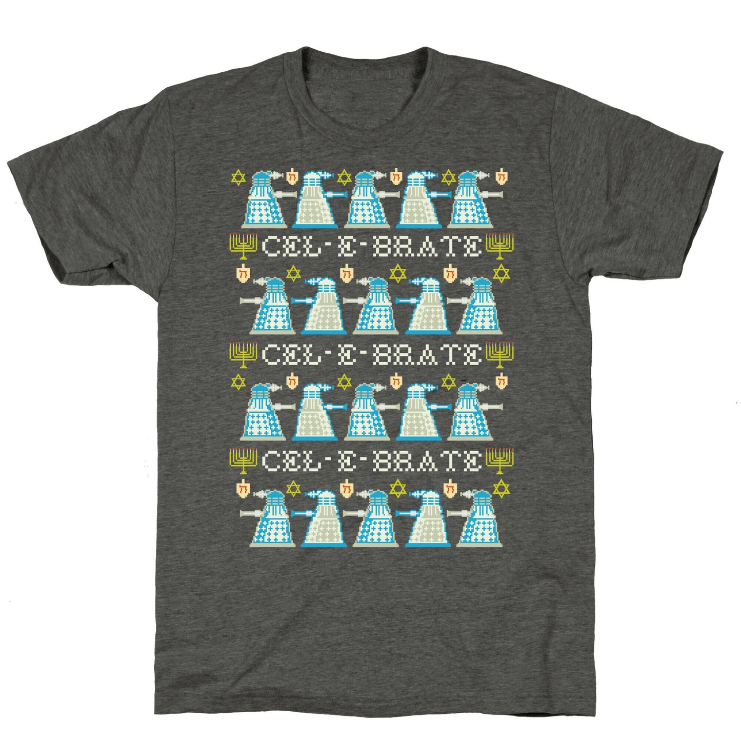 Dalek Hanukkah Sweater Unisex Triblend Tee