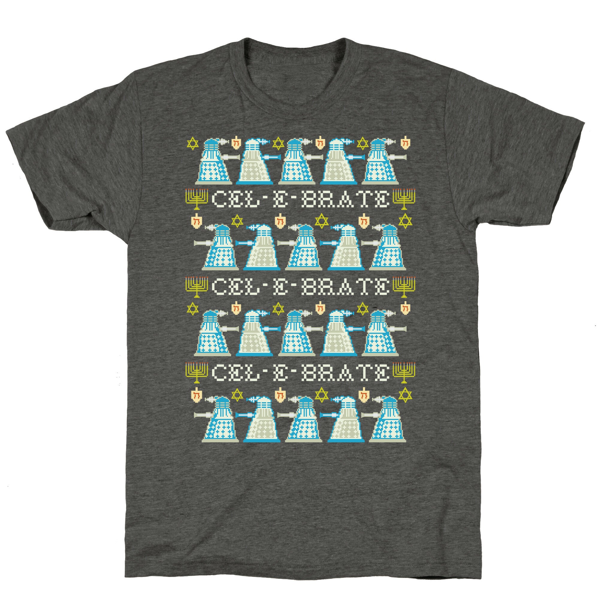 Dalek Hanukkah Sweater Unisex Triblend Tee