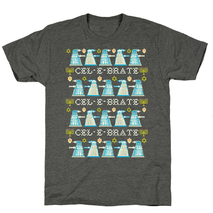 Dalek Hanukkah Sweater Unisex Triblend Tee