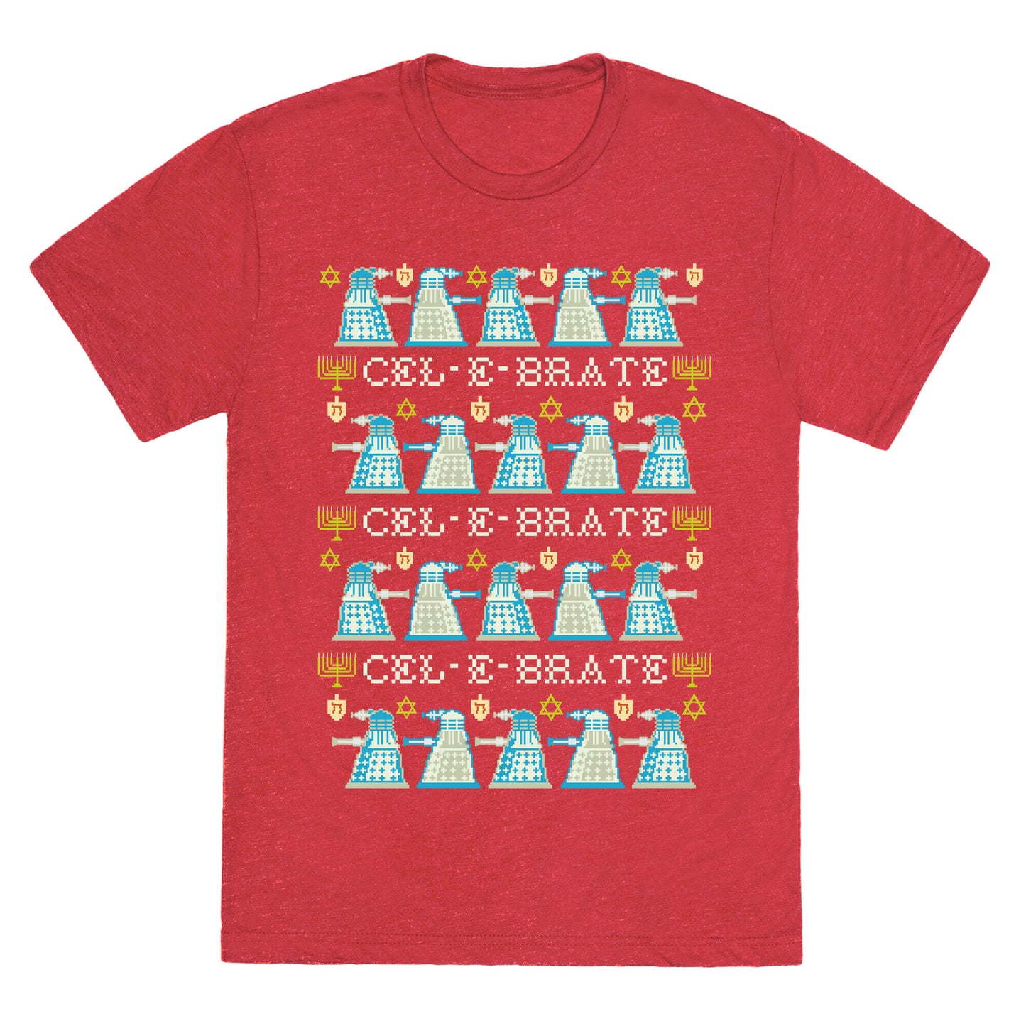 Dalek Hanukkah Sweater Unisex Triblend Tee