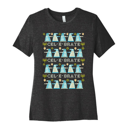 Dalek Hanukkah Sweater Women's Cotton Tee