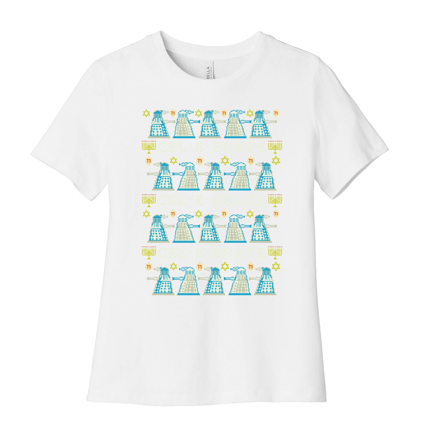 Dalek Hanukkah Sweater Women's Cotton Tee