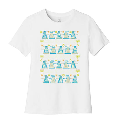 Dalek Hanukkah Sweater Women's Cotton Tee
