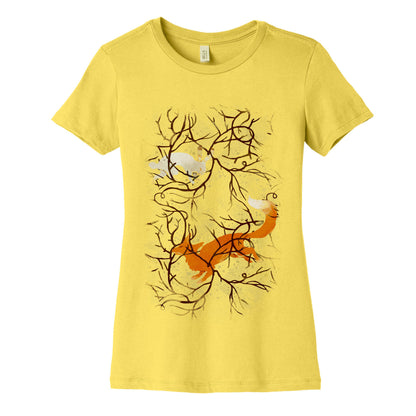 Rabbit And The Fox Chase Women's Cotton Tee