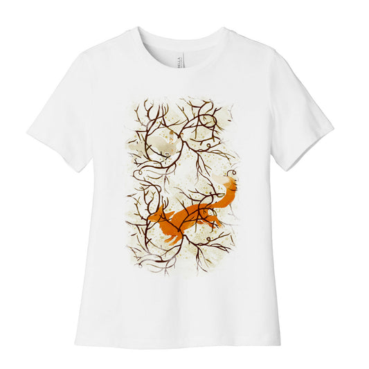 Rabbit And The Fox Chase Women's Cotton Tee