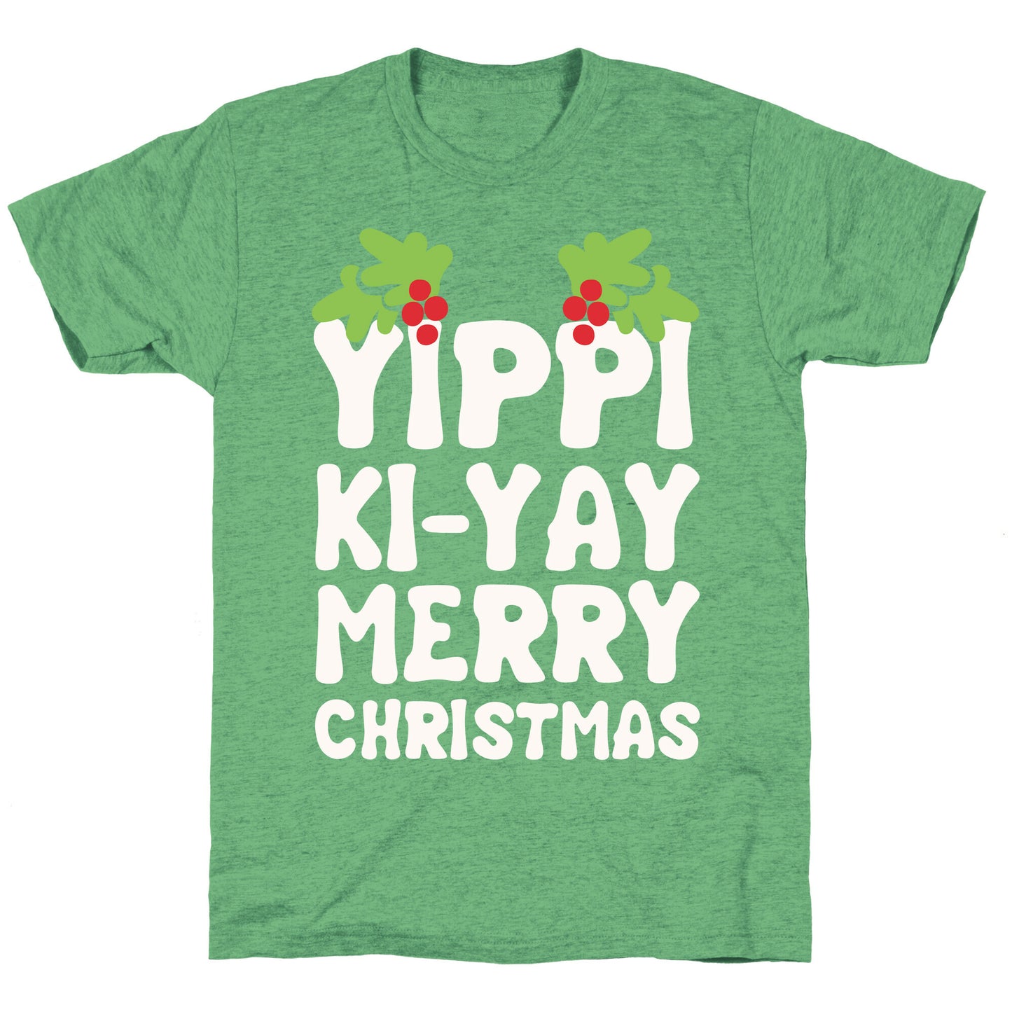 Yippi Ki-Yay Merry Christmas Unisex Triblend Tee