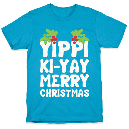 Yippi Ki-Yay Merry Christmas Unisex Triblend Tee