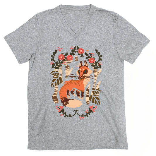 Fox In The Forest V-Neck