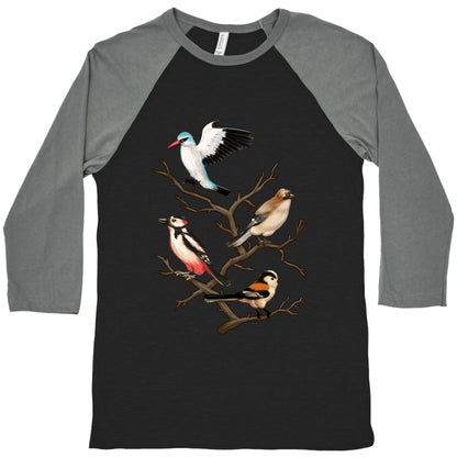 Woodland Birds Baseball Tee