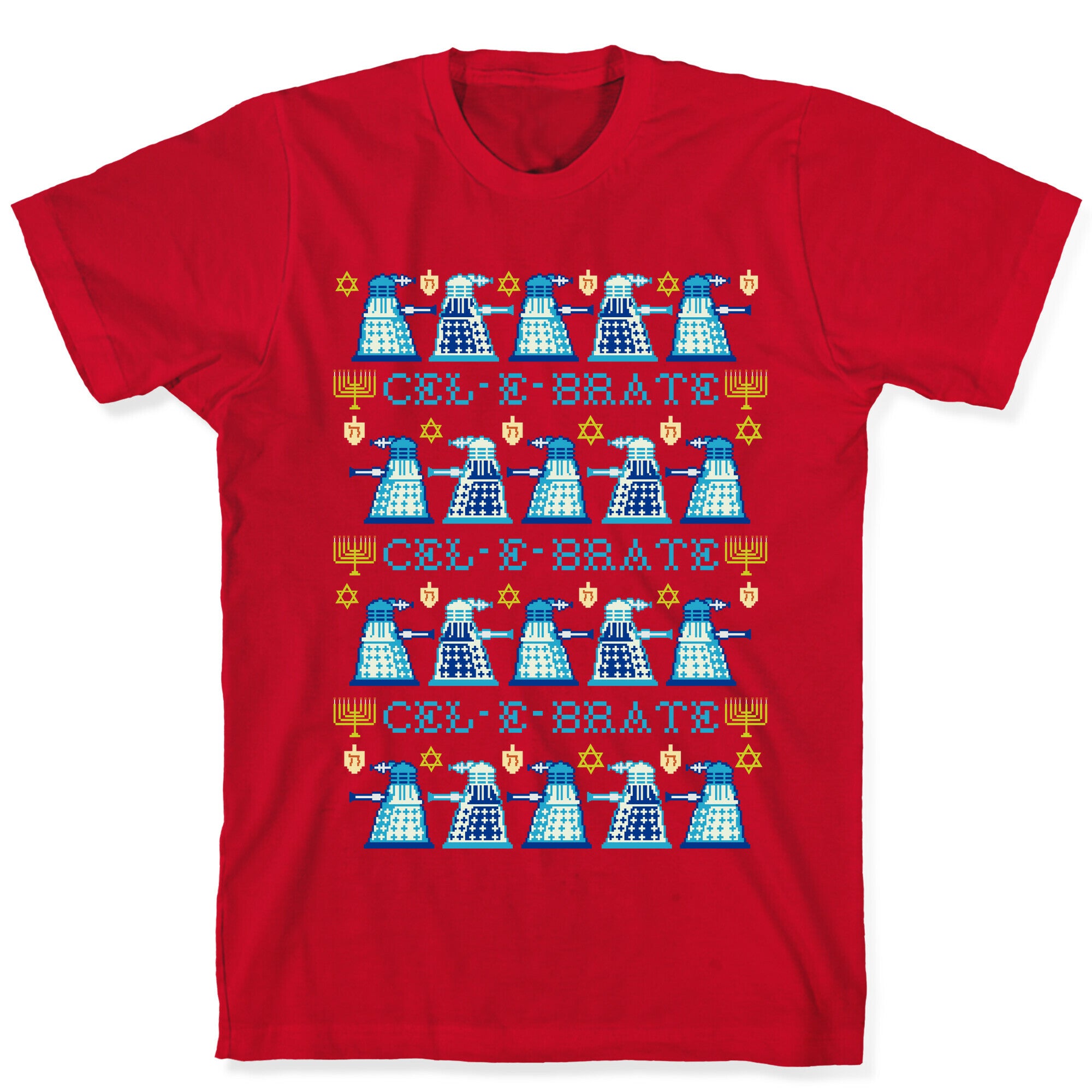 Dalek Hanukkah Sweater T-Shirt
