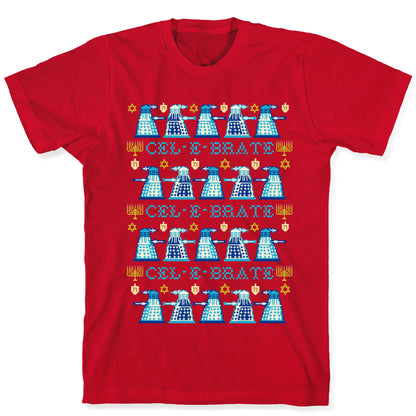 Dalek Hanukkah Sweater T-Shirt