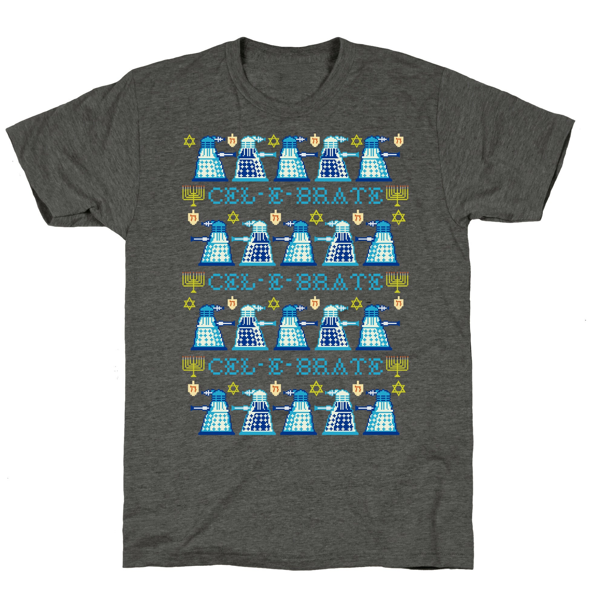 Dalek Hanukkah Sweater Unisex Triblend Tee