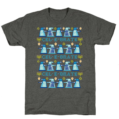 Dalek Hanukkah Sweater Unisex Triblend Tee