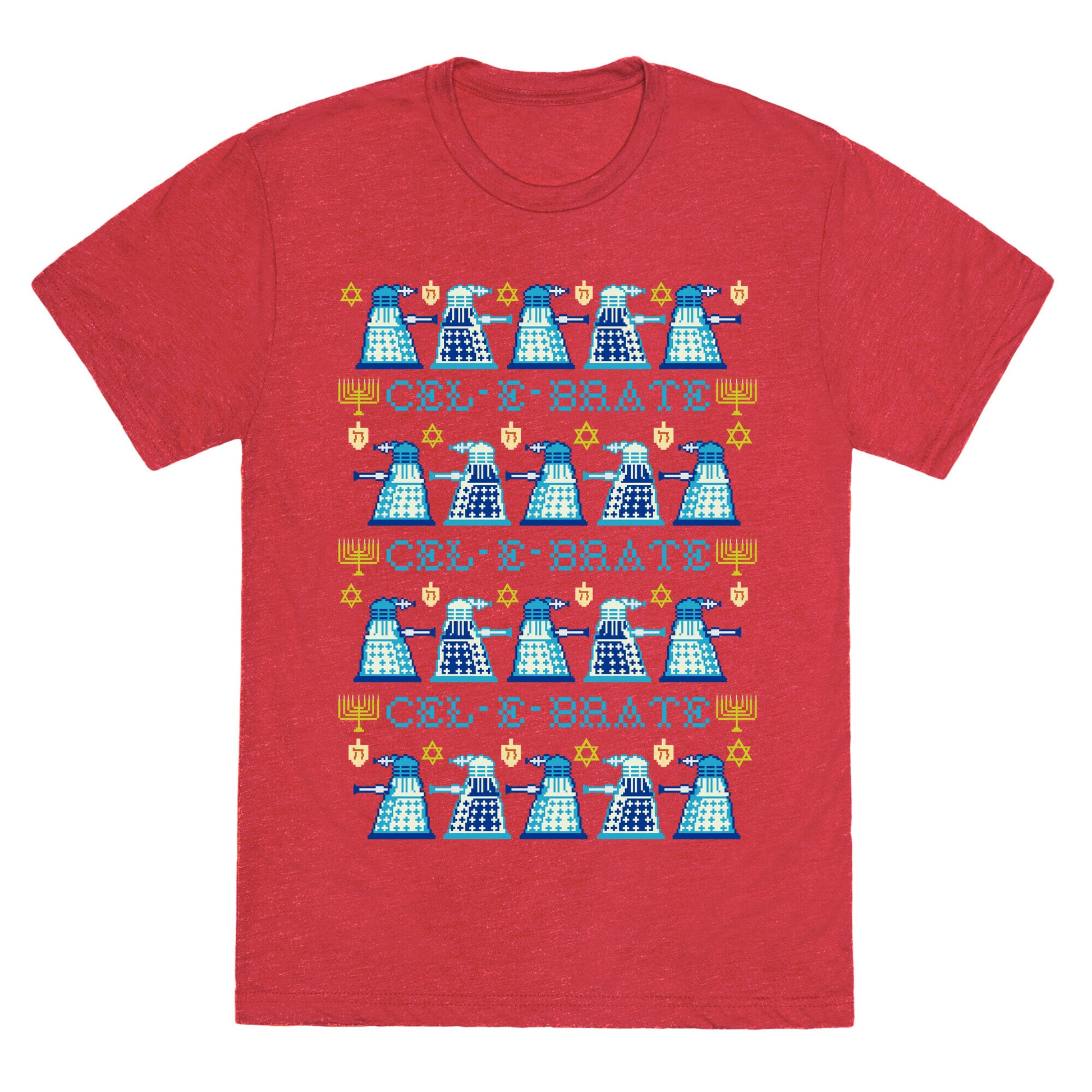 Dalek Hanukkah Sweater Unisex Triblend Tee