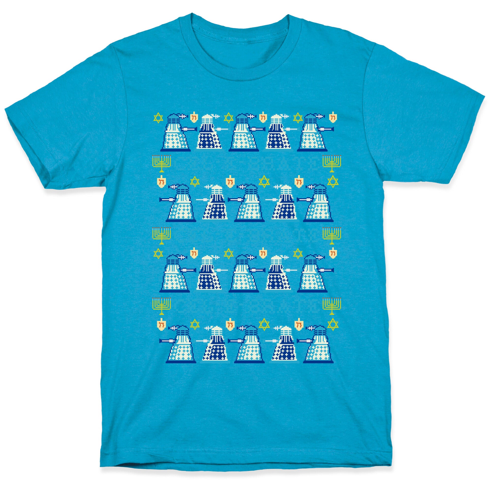 Dalek Hanukkah Sweater Unisex Triblend Tee