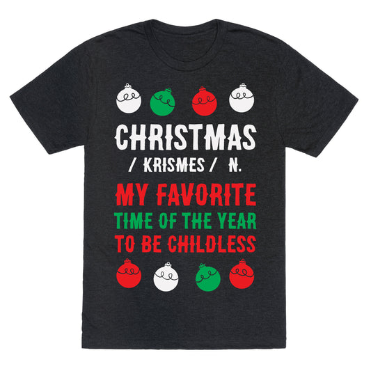 Christmas Definition Unisex Triblend Tee