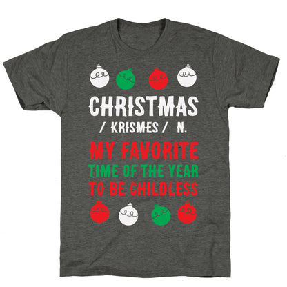 Christmas Definition Unisex Triblend Tee