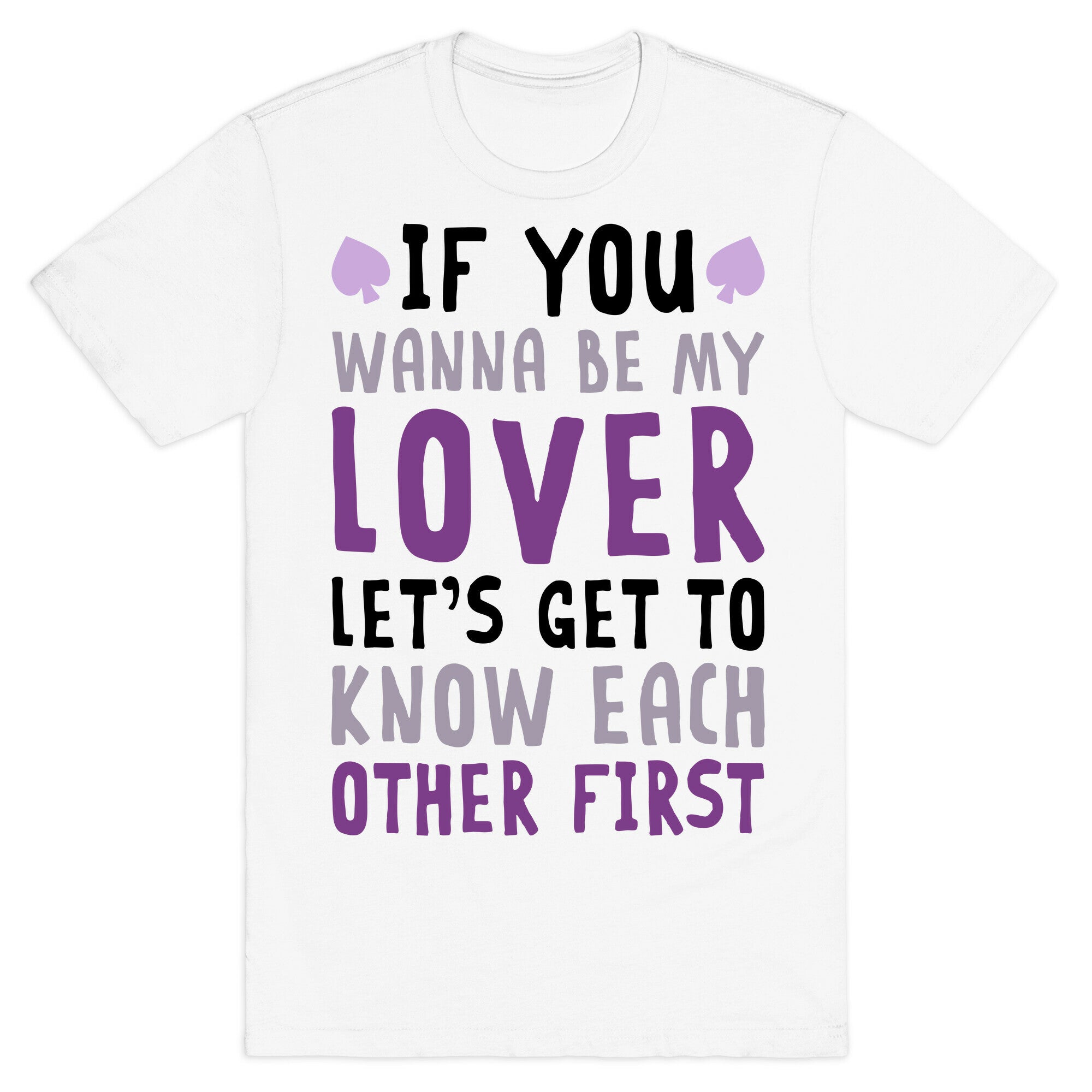 If You Wanna Be My Lover, Let's Get To Know Each Other First T-Shirt