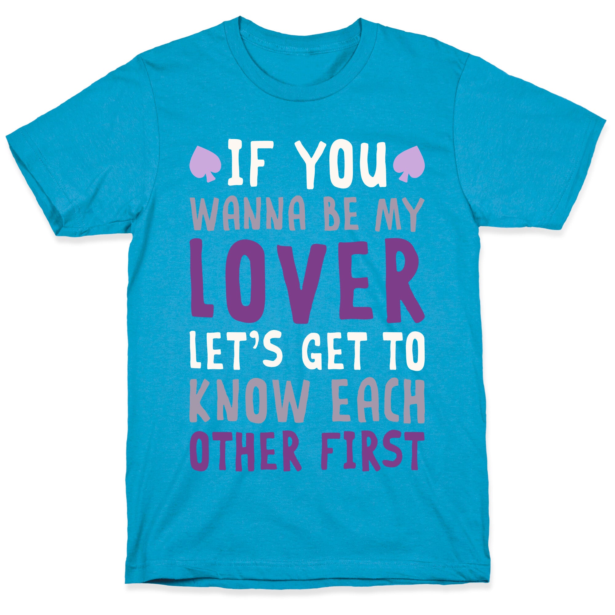 If You Wanna Be My Lover, Let's Get To Know Each Other First Unisex Triblend Tee